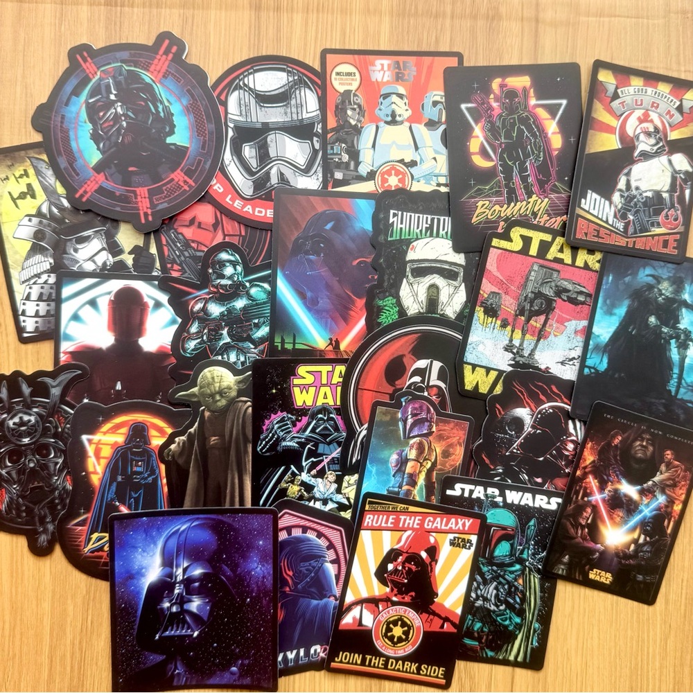Star Wars Vinyl 25ct  Stickers - NEW